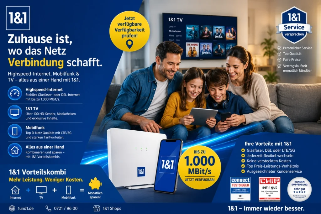 1&1 Internet, DSL, Glasfaser & 5G, 1&1 Интернет