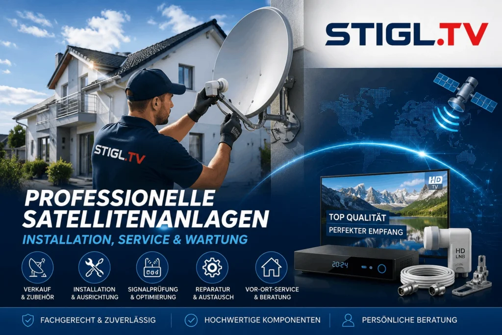 Satellitenanlagen, Спутниковое телевидение